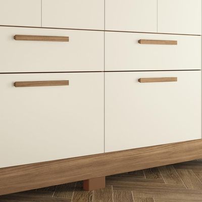 Guarda-Roupa Casal Santos Andirá Guarapuava com 6 Portas, 4 Gavetas e 6 Prateleiras 194,4cm de largura Jatobá com Areia
