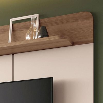 Home Suspenso Galax Off White Castanho - Hb Móveis