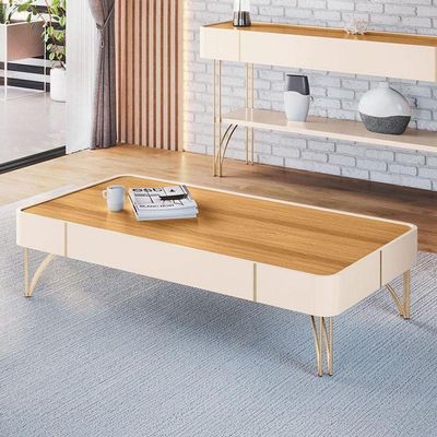 Mesa De Centro Cadenza Off White Cinamomo - Hb Móveis