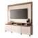 Estante Home Theater Quantum Off White Castanho E Aparador Infinity Castanho – Hb Móveis