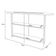 Estante Home Theater Titan Off White Castanho E Aparador Infinity Off White - Hb Móveis