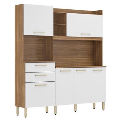 Kit Para Cozinha Ambiente Select Amêndola Branco – Demóbile