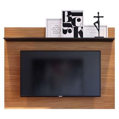 Painel Para Tv Suspenso Maia Noce Milano Preto Acetinado - Colibri