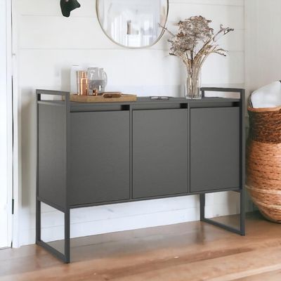 Buffet 3 Portas Rouxe Preto Onix