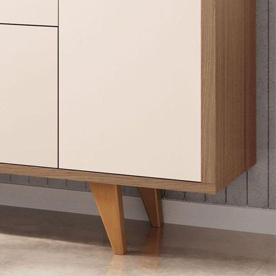 Buffet Melodia Off White Castanho - Hb Móveis