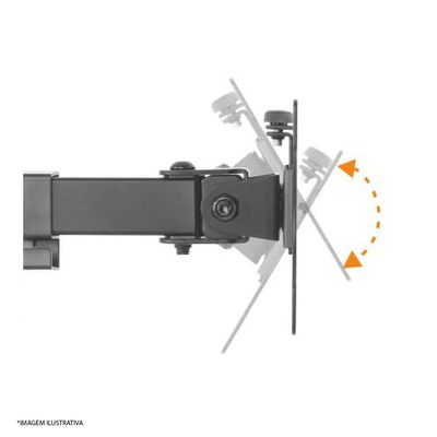 Suporte Articulado Para 2 Monitores 17 A 32 Polegadas Elg Vesa T1224n Preto