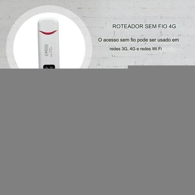 Mini Modem USB 4G com Wi-Fi Roteador Wireless W-Fi Compacto Portatil Versatil Desbloqueado Universal Router LTE Dongle