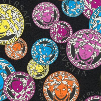 Papel de Parede Versace V Moderno Colorido 386104