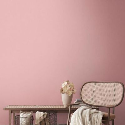Papel de Parede House of Turnowsky Aspecto Têxtil Rosa 389042