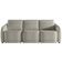 Sofá Cama para Sala de Estar 3 Lugares 306cm Montserrat K01 Bouclê Bege - Lyam Decor