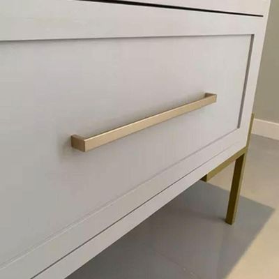 Kit 10 Puxadores Dourado 23cm Armário Piauí Torralba Cozinha Planejada