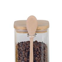 Porta mantimento em vidro com tampa e colher bambu Dynasty 1,1 litro