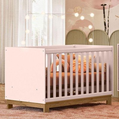 Berço Americano Mini Cama Q Encanto Slim Rosa Acetinado - Qmovi