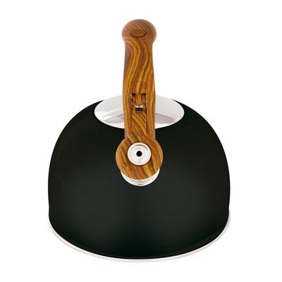 Chaleira Wood Em Inox 2,5 Litros Com Apito Mor Preto