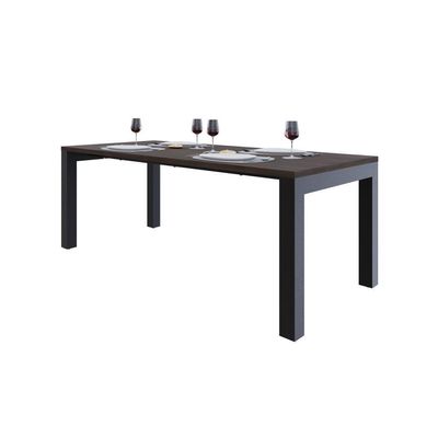 Mesa De Jantar Bronx U 200x90x77cm Brmj9200u Terracota - Est.preta Terracota/est.preta