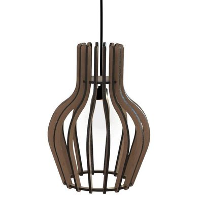 Luminária Teto Tipo Pendente Copan Mdf - Completa Mdf Cru