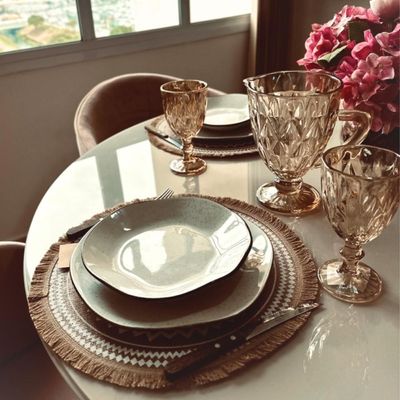 Conjunto 4 Pratos Fundo 22,5 Cm Ryo Maresia Porcelana Oxford