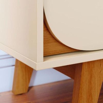 Rack Bancada Selene Para De 75 Polegadas - Madetec Cinamomo Off White