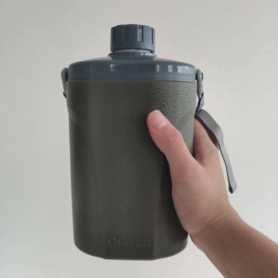 Cantil Térmico Safari Soprano 1 Litro Garrafa Pesca Barraca Verde Verde