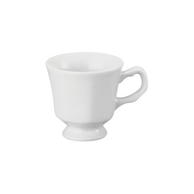 Xícara de Café Schmidt Prisma em Porcelana com Pires Branca 70ml