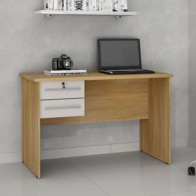 Mesa Para Computador Byte Cinamomo Off White - Valdemóveis