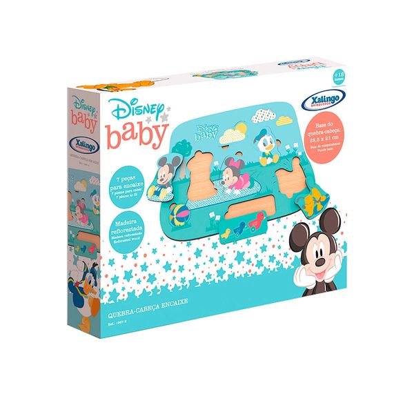 Quebra-Cabeça Xalingo Encaixe Disney Baby Quebra-Cabeça Xalingo Encaixe Disney Baby