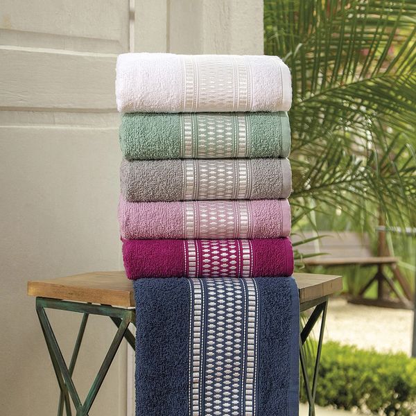 Toalha de Rosto Atlântica Nara 100% Algodão Verde Água Toalha de Rosto Atlântica Nara 100% Algodão Verde Água