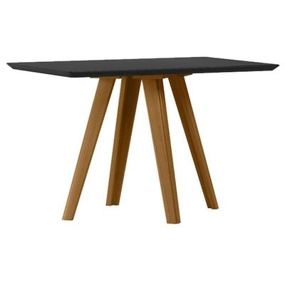 Mesa De Jantar 120x80 Cm Mariah Com Vidro Ype Preto – New Ceval