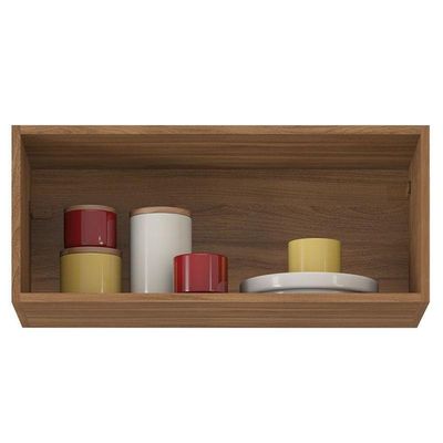 Armário Aéreo Para Cozinha Firenze 1 Porta Amêndola Touch Nude Prime Tx - Demóbile