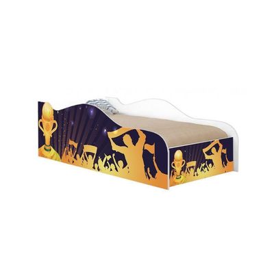 Cama Carro Fun Adesivada Campeonato De Futebol Solteiro