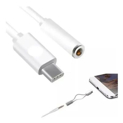 Adaptador Tipo C Para P2 Fone De Ouvido Moto Z Z1 Z2 Z3 Xaomi