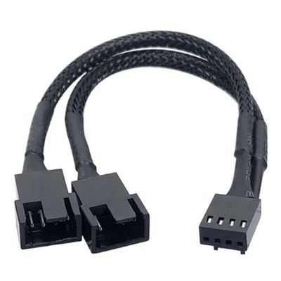 Cabo Splitter Pwm Fan 4 Pinos Para Fan 3 E 4 Pinos Nylon