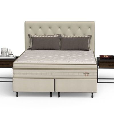 Conjunto Box Queen Mola Ensacada Prodormir Comfort Bambu