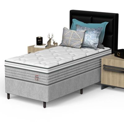 Conjunto Box Solteiro Mola Prodormir Top Bambu