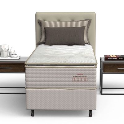 Conjunto Box Solteiro Mola Ensacada Prodormir New Paris