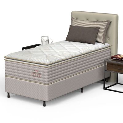 Conjunto Box Solteiro Mola Ensacada Prodormir New Paris