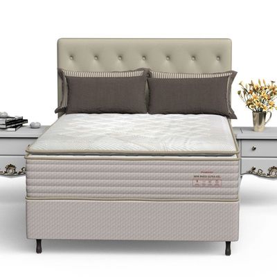 Conjunto Box Viúva Mola Ensacada Prodormir New Paris