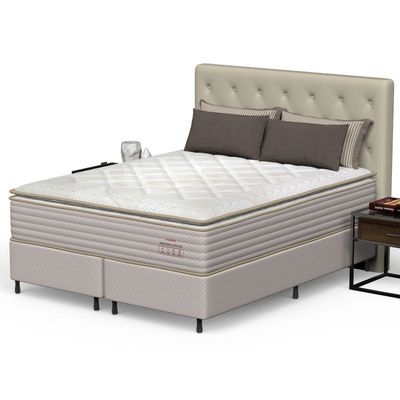 Conjunto Box Queen Mola Ensacada Prodormir New Paris