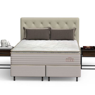 Conjunto Box Queen Mola Ensacada Prodormir New Paris
