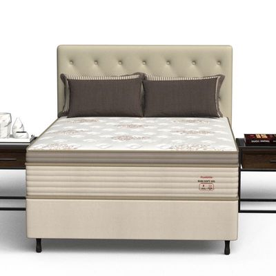 Conjunto Box Casal Mola Ensacada Prodormir Rubi Soft Gel