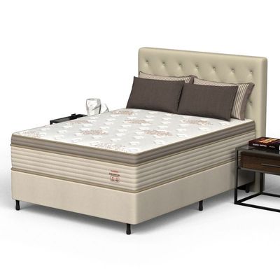 Conjunto Box Casal Mola Ensacada Prodormir Rubi Soft Gel