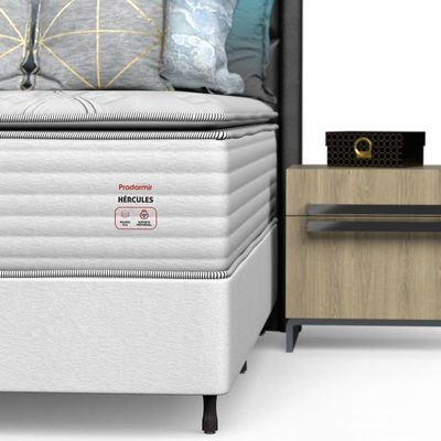 Conjunto Box Viúva Mola Prodormir Hercules New Branco