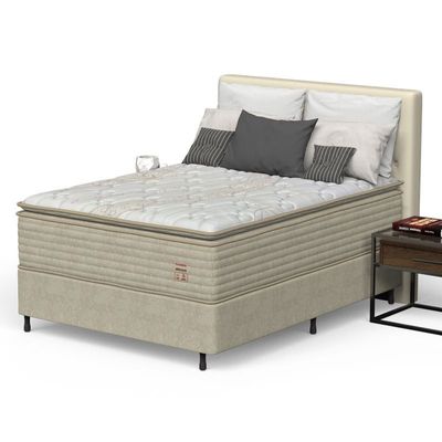 Conjunto Box Casal Mola Prodormir Hercules New Bege