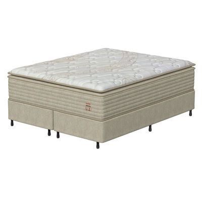 Conjunto Box Queen Mola Prodormir Hercules New Bege
