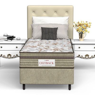 Colchão Solteiro Mola Ensacada Prodormir Outback New Marrom