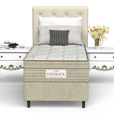 Colchão Solteiro Mola Ensacada Prodormir Outback New Bege