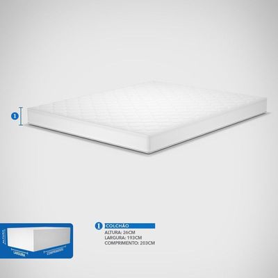 Colchão King Espuma D45 Prodormir Active Techextreme