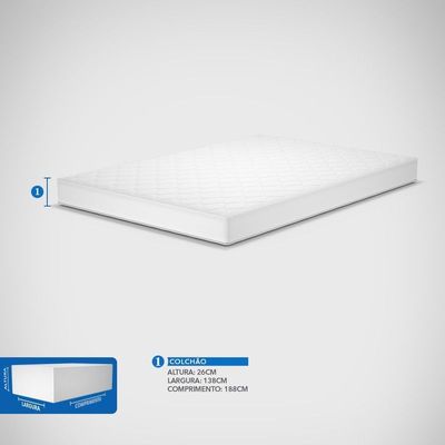 Colchão Casal Espuma D28 Prodormir Active Techmiddle