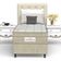 Conjunto Box Solteiro Mola Ensacada Prodormir Outback New Bege