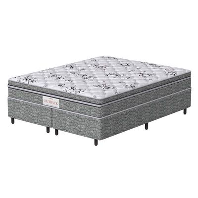 Conjunto Box King Mola Ensacada Prodormir Outback New Cinza
